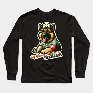 German Shepherd nurse Long Sleeve T-Shirt